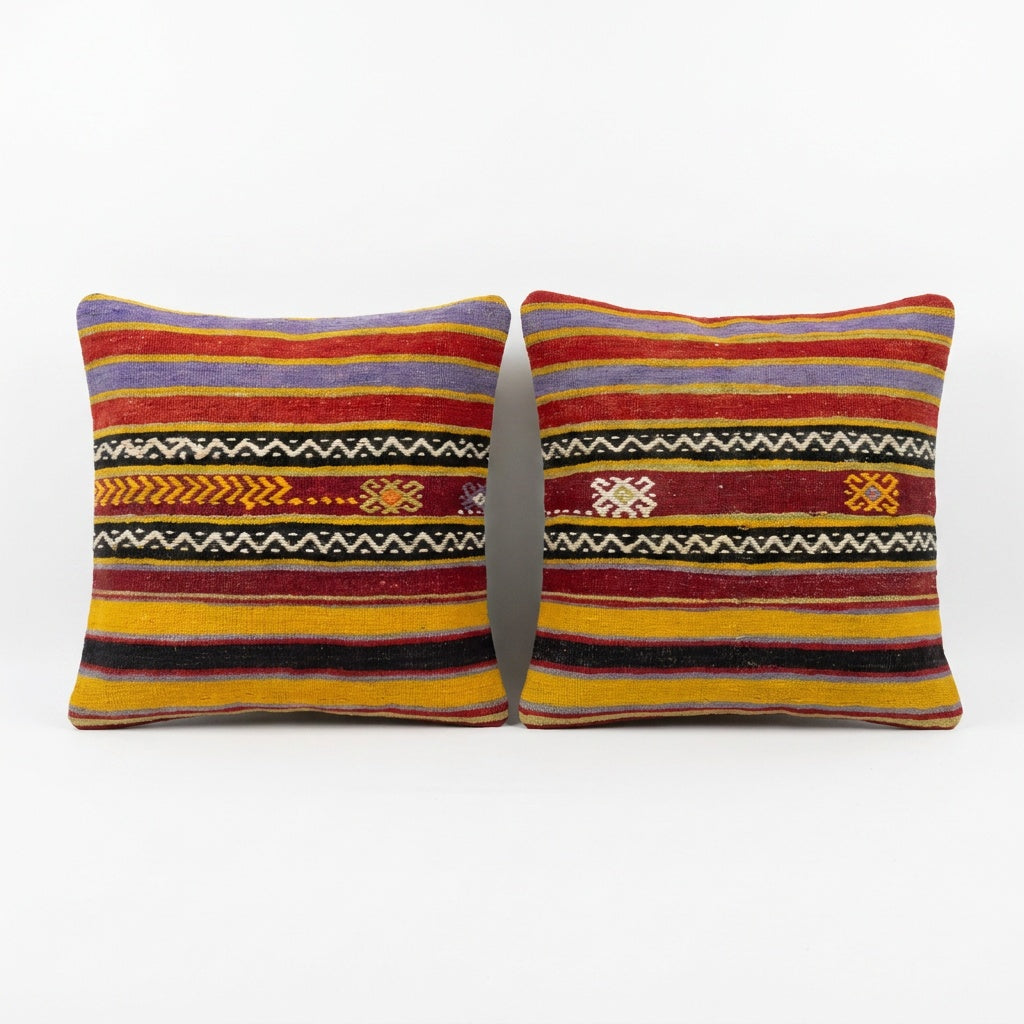 Kilim Pillow Cover Set of 2 | 20'' x 20''