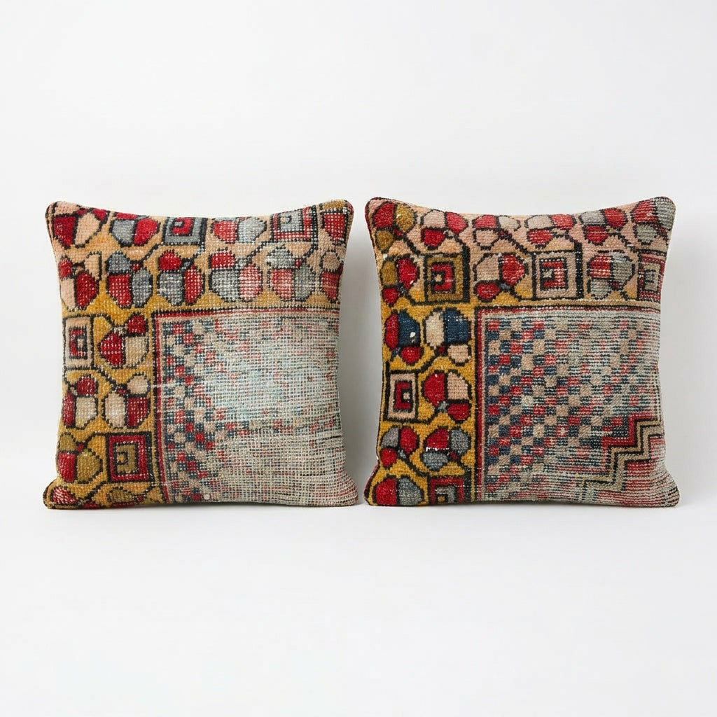 Kilim Pillow Cover Set of 2 | 17'' x 18''