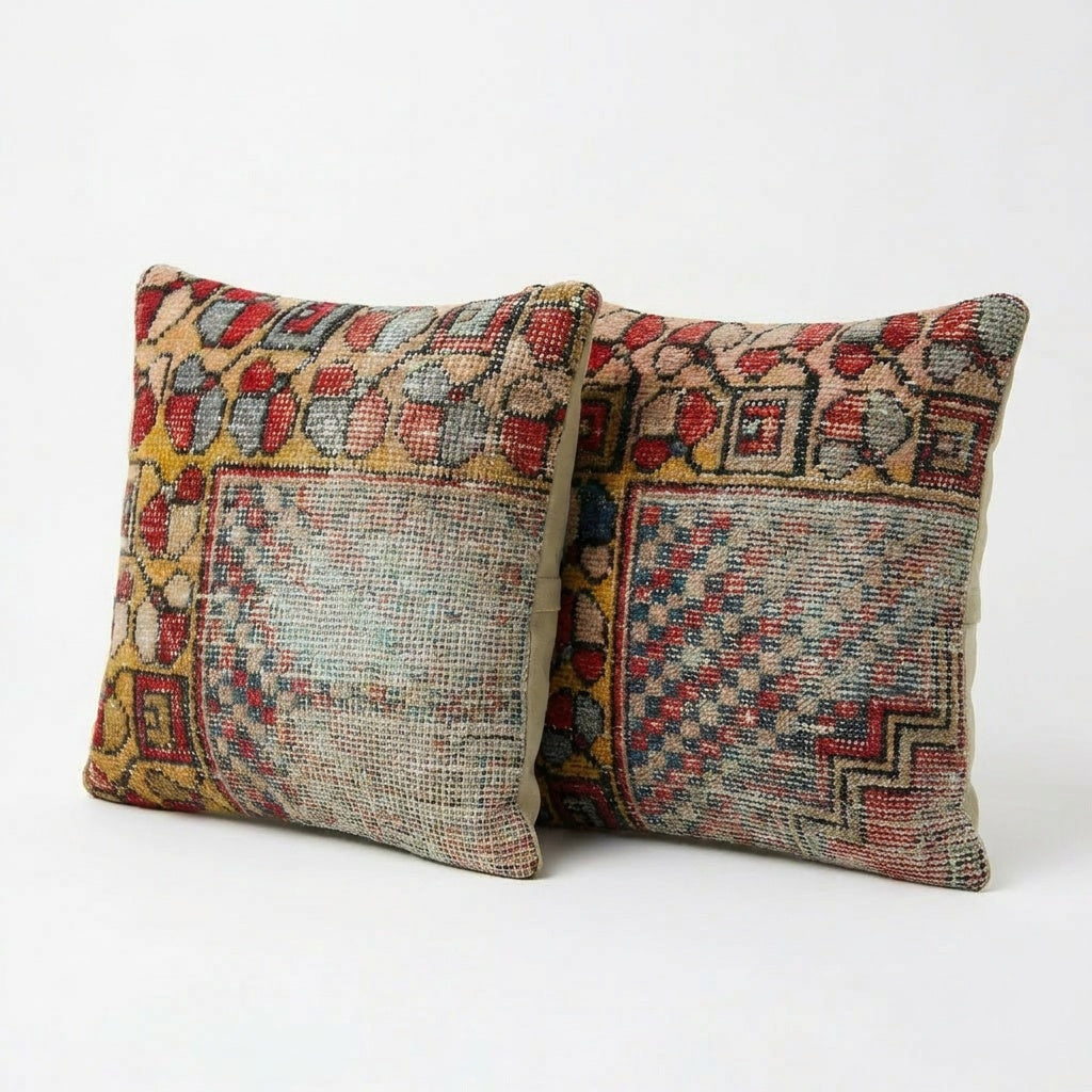 Kilim Pillow Cover Set of 2 | 17'' x 18''