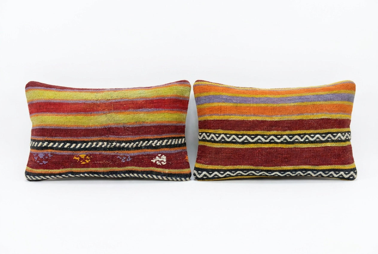 Kilim Pillow Cover Set of 2 | 12'' x 20''