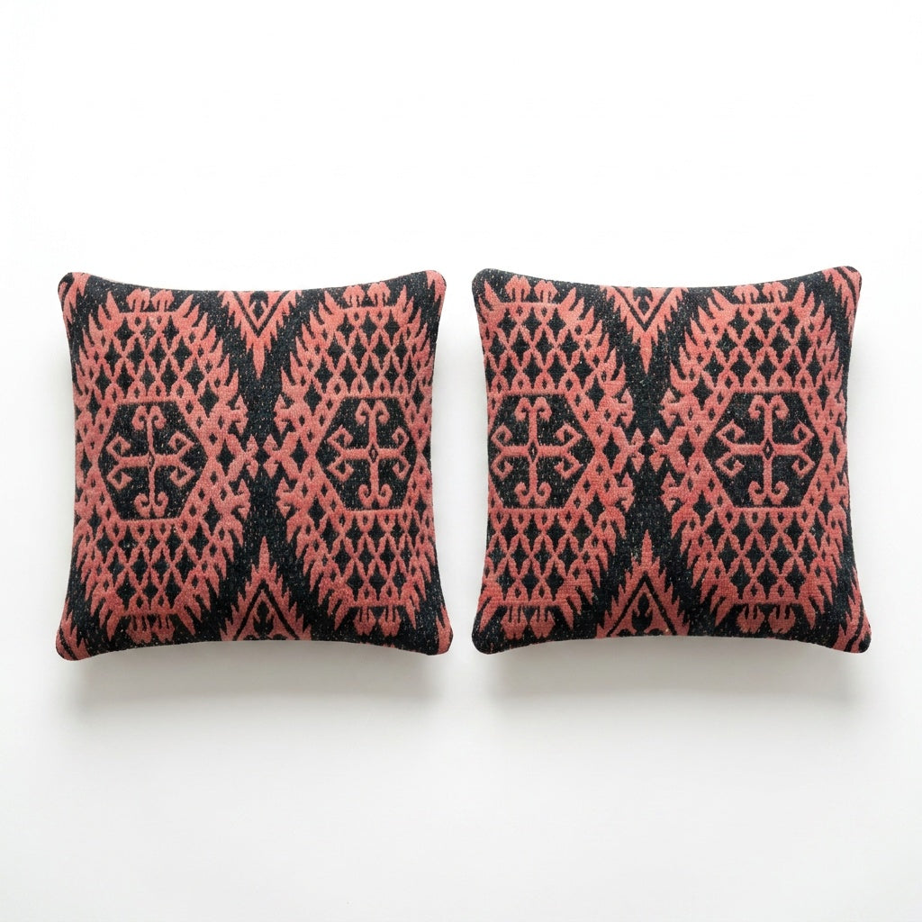 Kilim Pillow Cover Set of 2 | 15'' x 16''