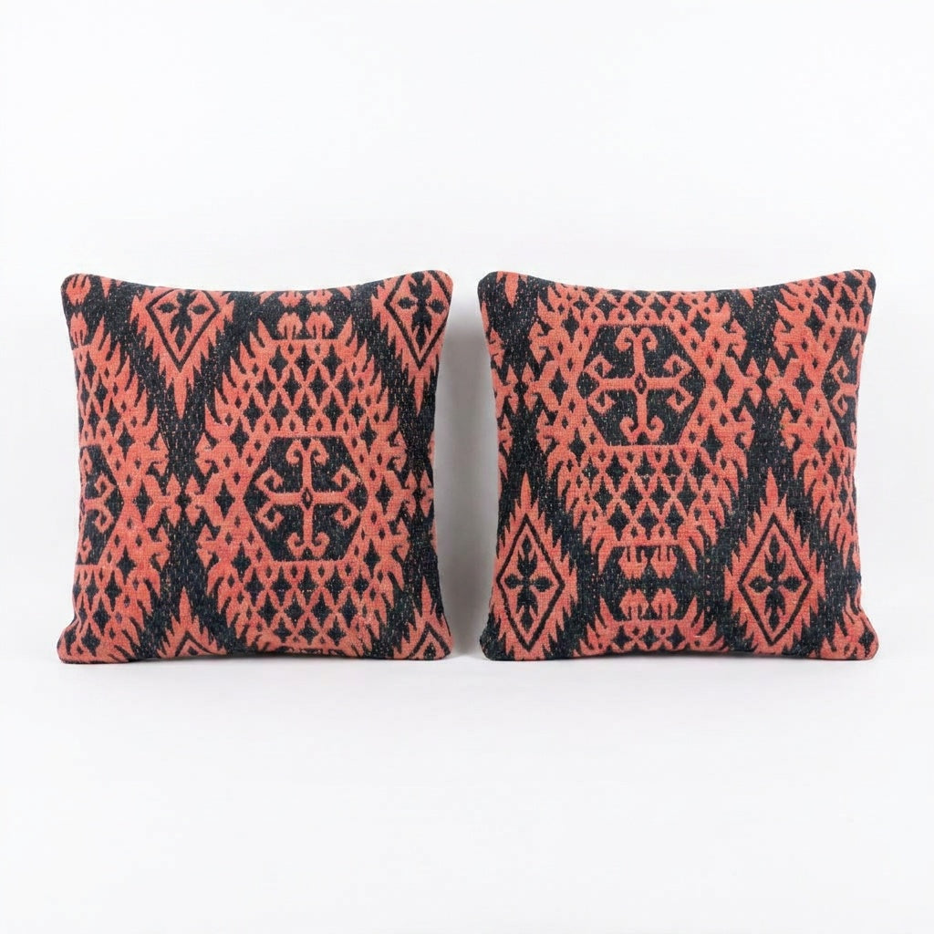 Kilim Pillow Cover Set of 2 | 16'' x 16''
