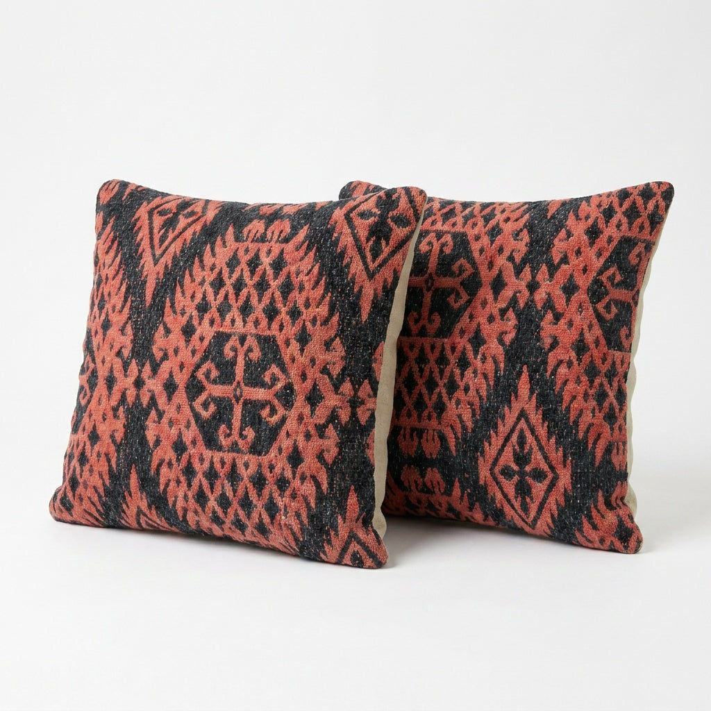 Kilim Pillow Cover Set of 2 | 16'' x 16''
