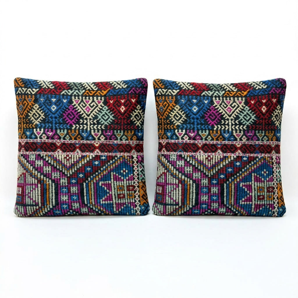 Kilim Pillow Cover Set of 2 | 19'' x 20''