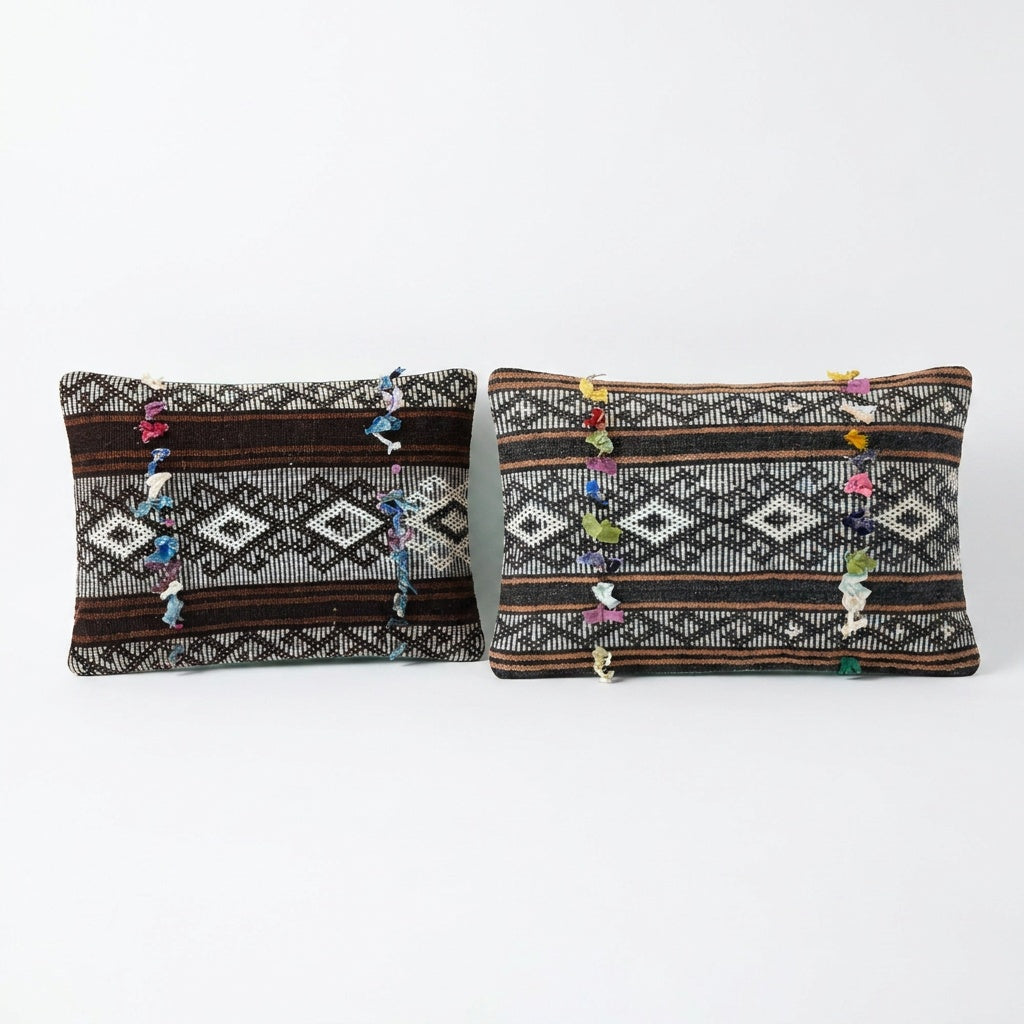 Kilim Pillow Cover Set of 2 | 15'' x 24''