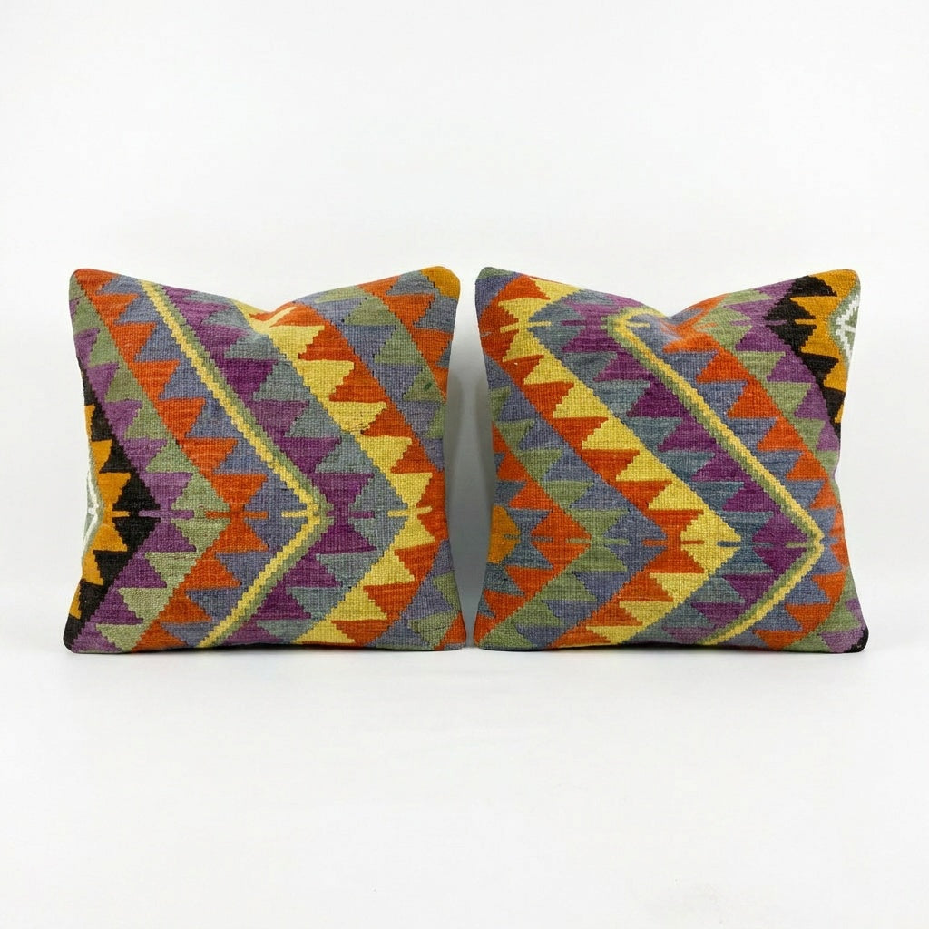 Kilim Pillow Cover Set of 2 | 24'' x 24''