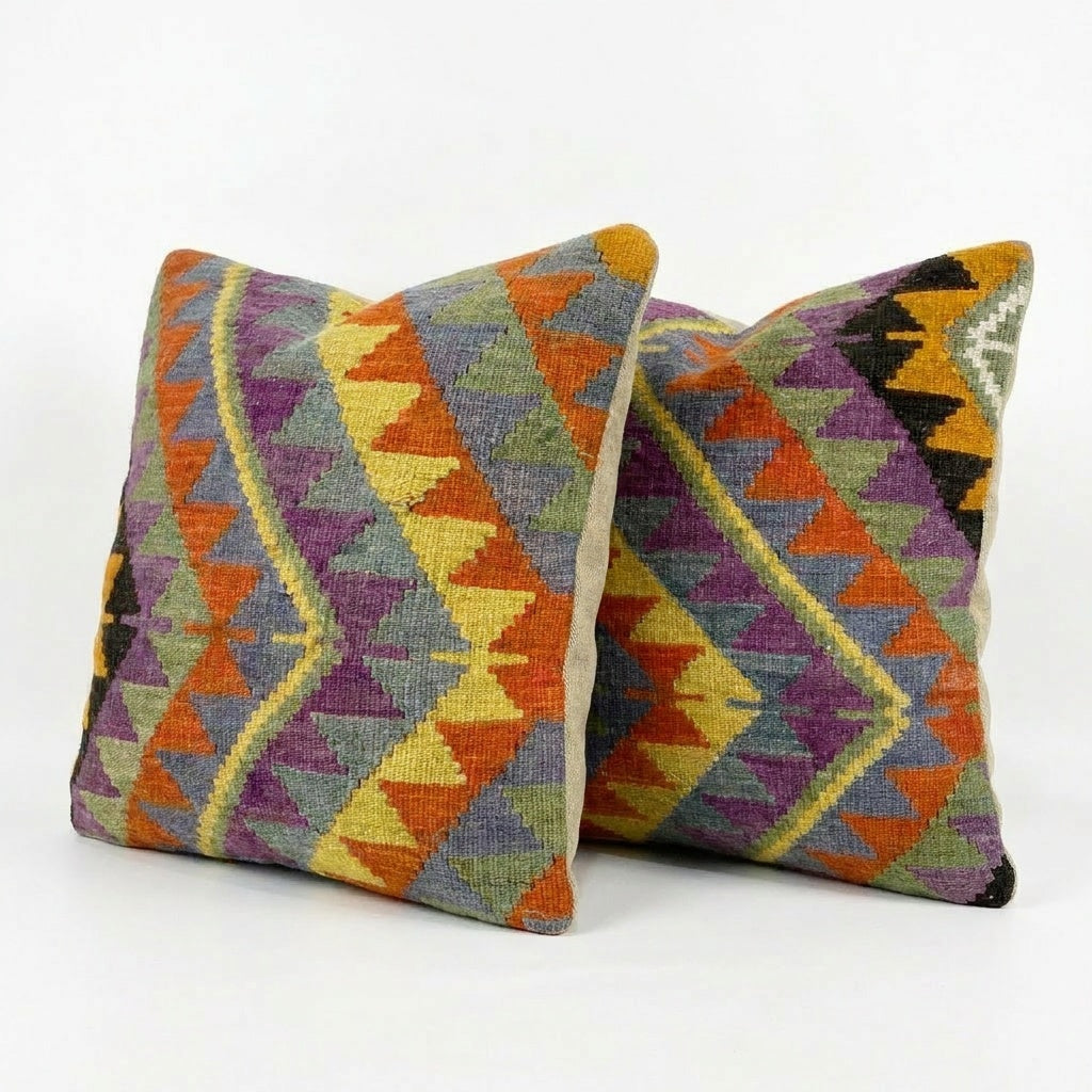Kilim Pillow Cover Set of 2 | 24'' x 24''