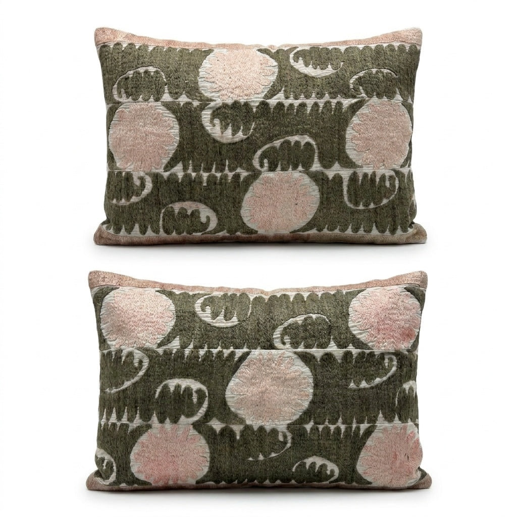 Suzani Pillow Cover Set of 2 | 19'' x 24''
