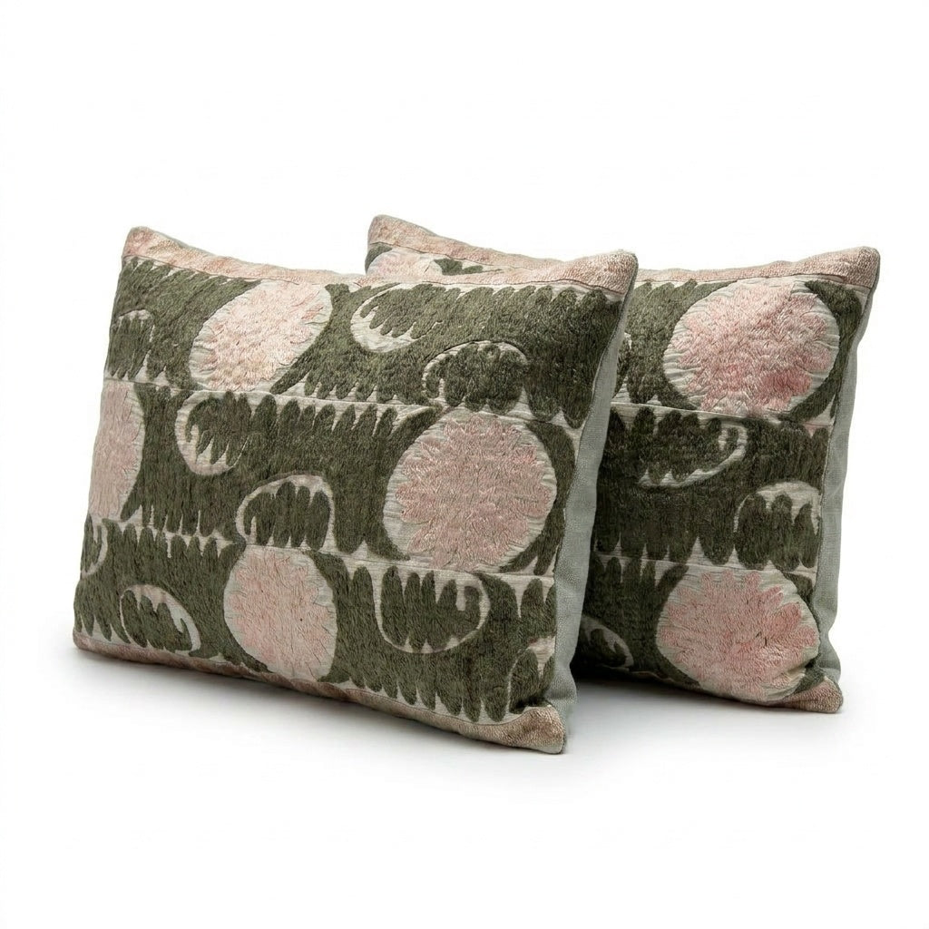 Suzani Pillow Cover Set of 2 | 19'' x 24''