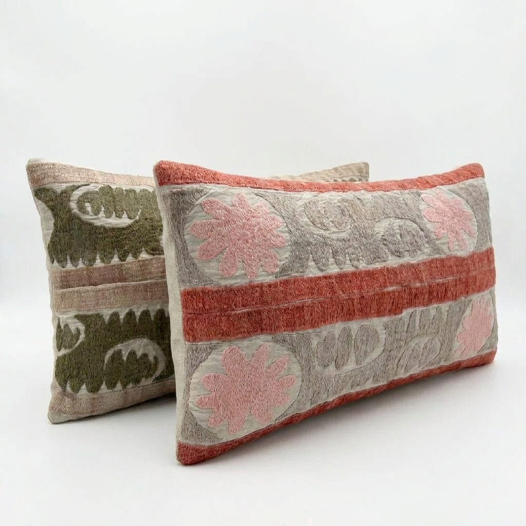 Suzani Pillow Cover Set of 2 | 13'' x 24''