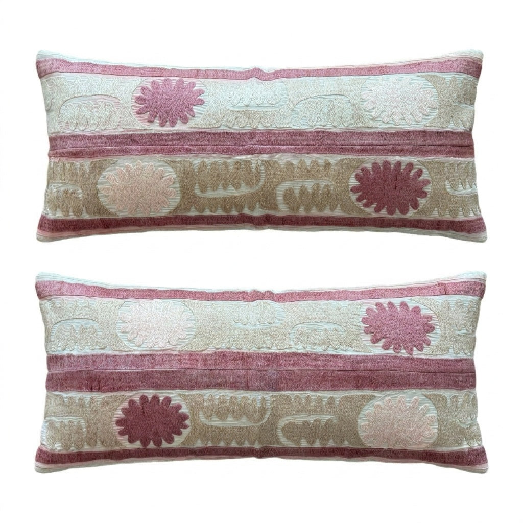 Suzani Pillow Cover Set of 2 | 17'' x 36''