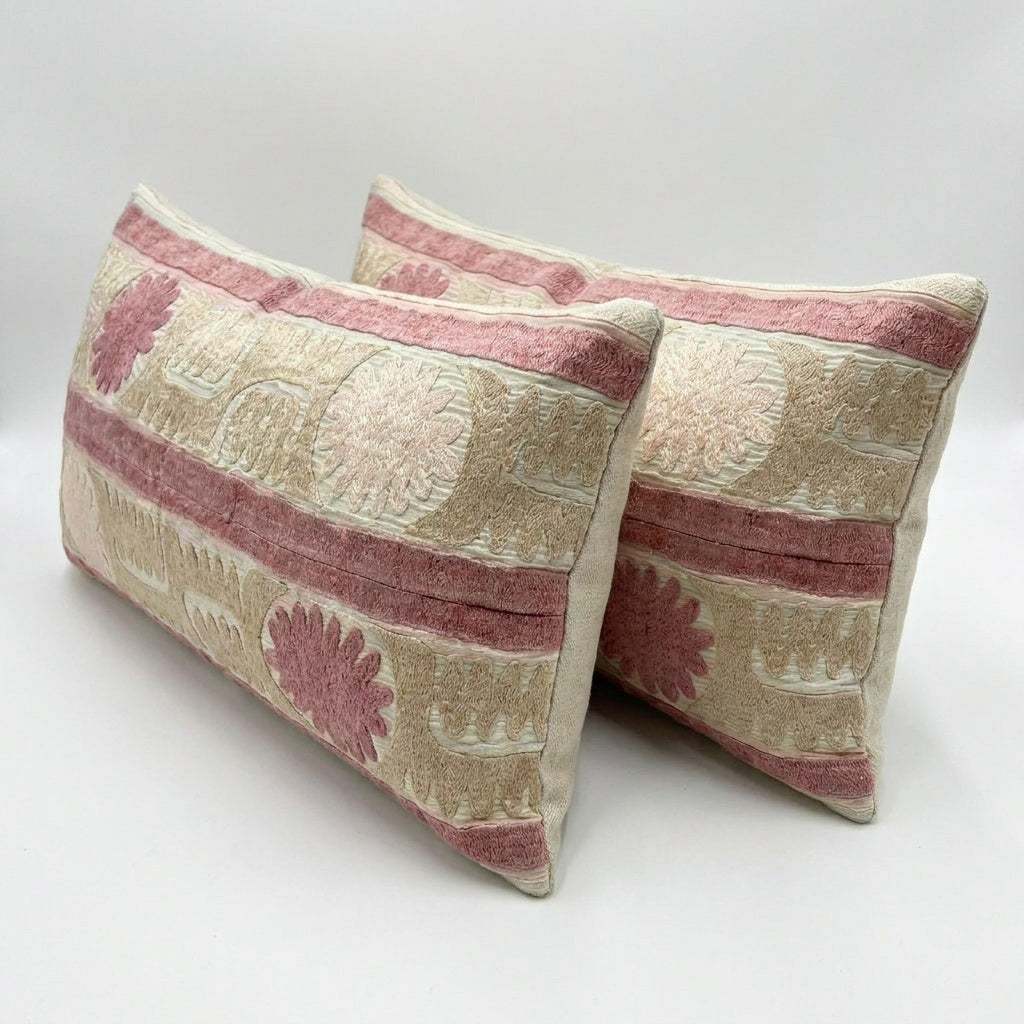 Suzani Pillow Cover Set of 2 | 17'' x 36''