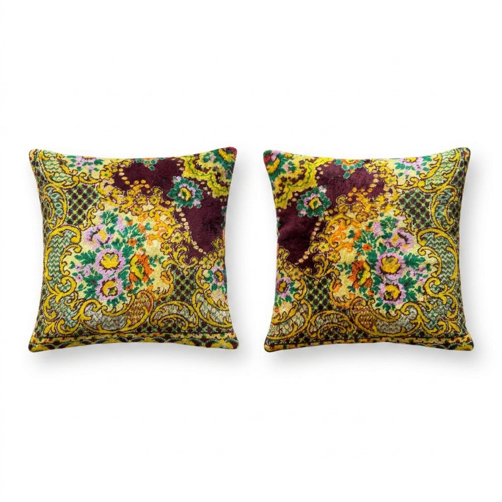 Turkish Velvet Pillow Cover Set of 2 | 20'' x 20''