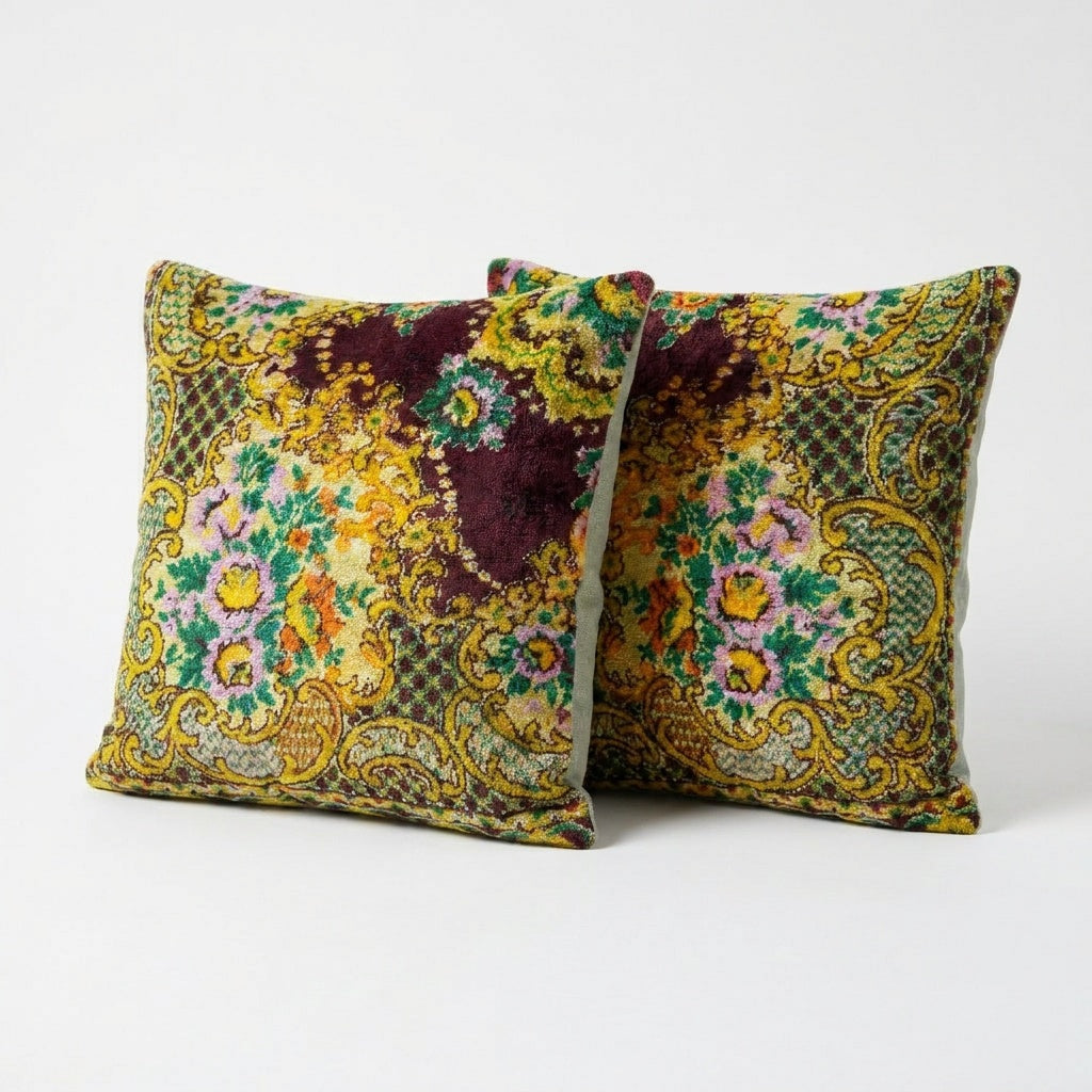 Turkish Velvet Pillow Cover Set of 2 | 20'' x 20''