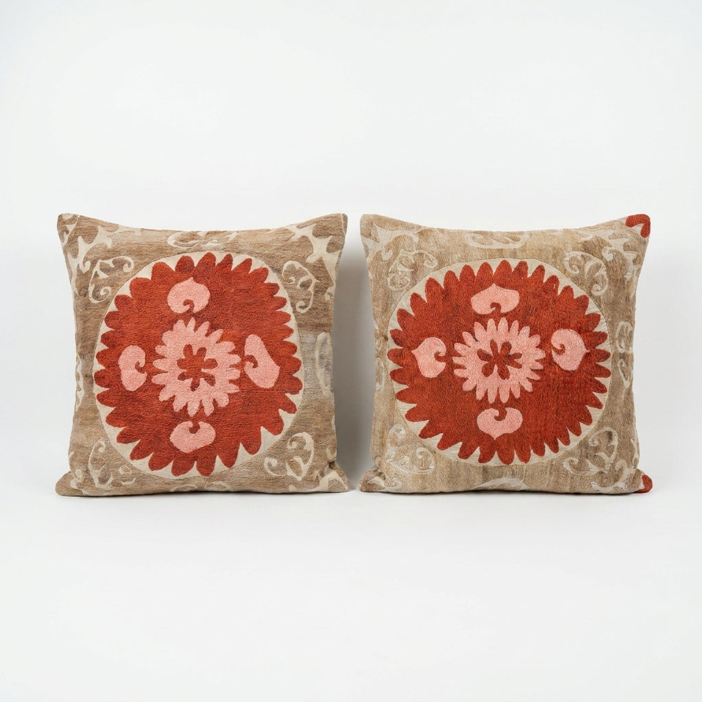 Suzani Pillow Cover Set of 2 | 27'' x 27''