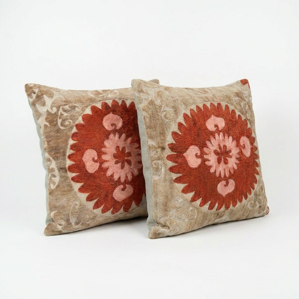 Suzani Pillow Cover Set of 2 | 27'' x 27''