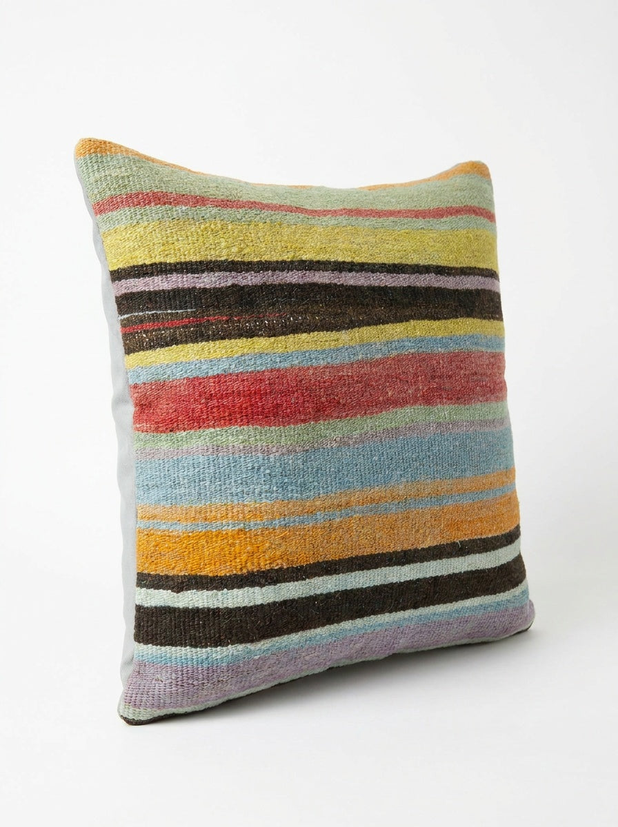 Turkish Kilim Pillow Cover 16'' x 16''