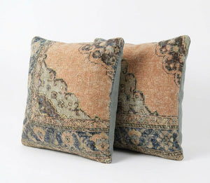 Rug Pillow Cover Set of 2 | 24'' x 24''