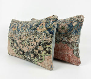 Rug Pillow Cover Set of 2 | 16'' x 24'' - Left