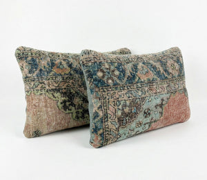 Rug Pillow Cover Set of 2 | 16'' x 24'' - Right