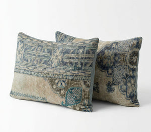 Rug Pillow Cover Set of 2 | 16'' x 24'' - Left