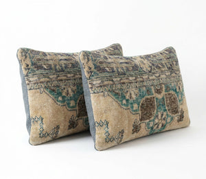 Rug Pillow Cover Set of 2 | 16'' x 24'' - Right