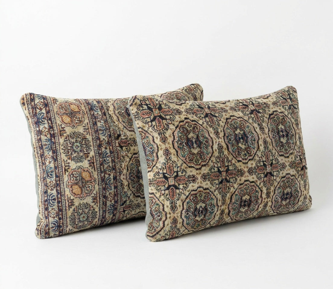Rug Pillow Cover Set of 2 | 16'' x 24'' - Right