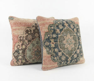 Rug Pillow Cover Set of 2 | 20'' x 20'' - Right