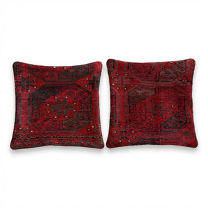Rug Pillow Cover Set of 2 | 15'' x 15'' - Main