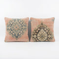 Rug Pillow Cover Set of 2 | 24'' x 24'' - Main
