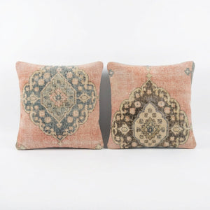 Rug Pillow Cover Set of 2 | 24'' x 24'' - Main