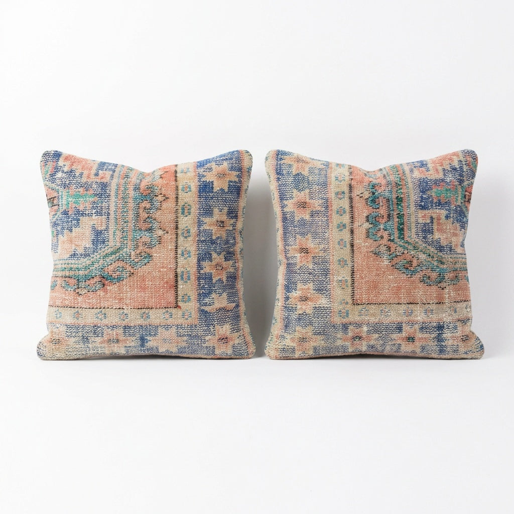 Rug Pillow Cover Set of 2 | 24'' x 24'' - Main