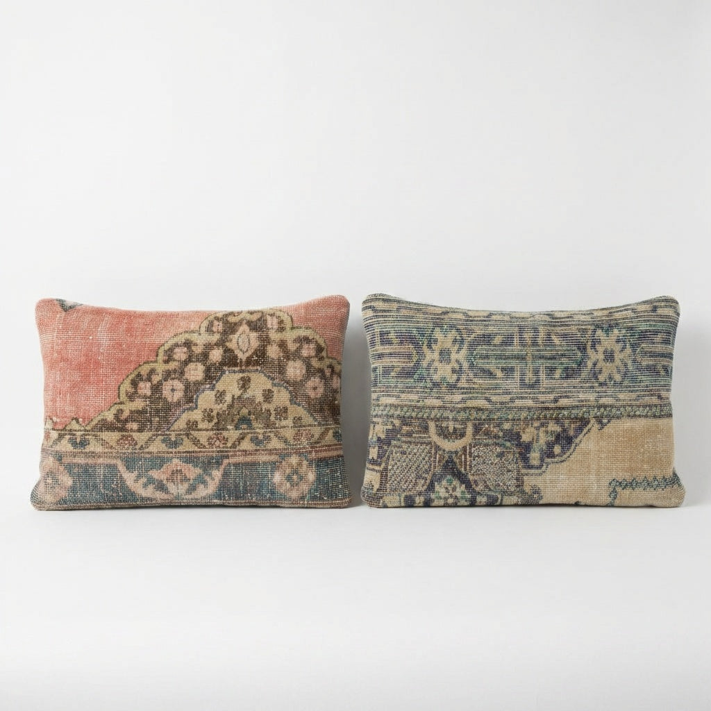 Rug Pillow Cover Set of 2 | 16'' x 24'' - Main