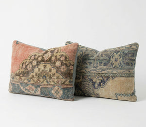 Rug Pillow Cover Set of 2 | 16'' x 24'' - Left