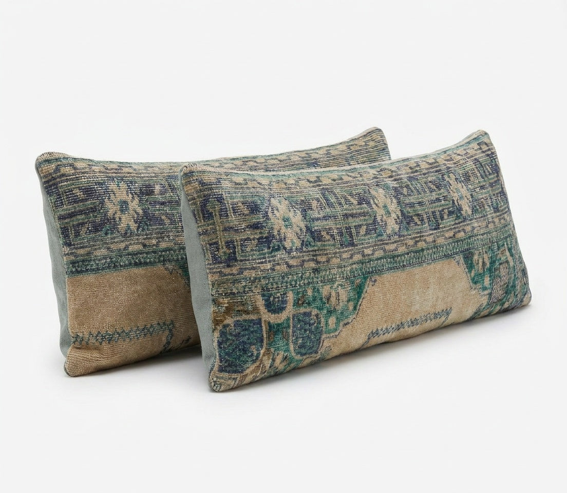 Rug Pillow Cover Set of 2 | 16'' x 47''
