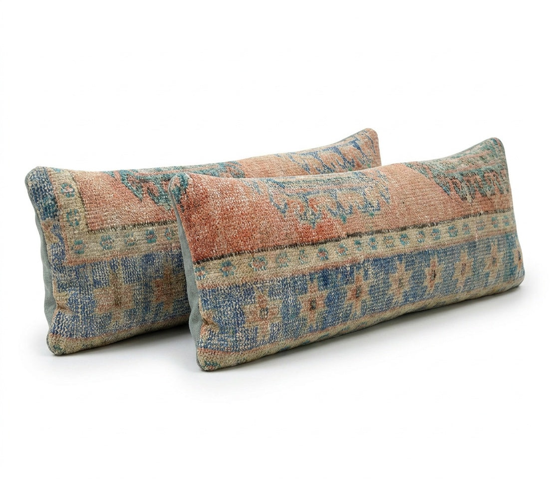 Rug Pillow Cover Set of 2 | 16'' x 47''