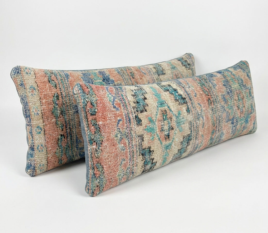 Rug Pillow Cover Set of 2 | 14'' x 47''