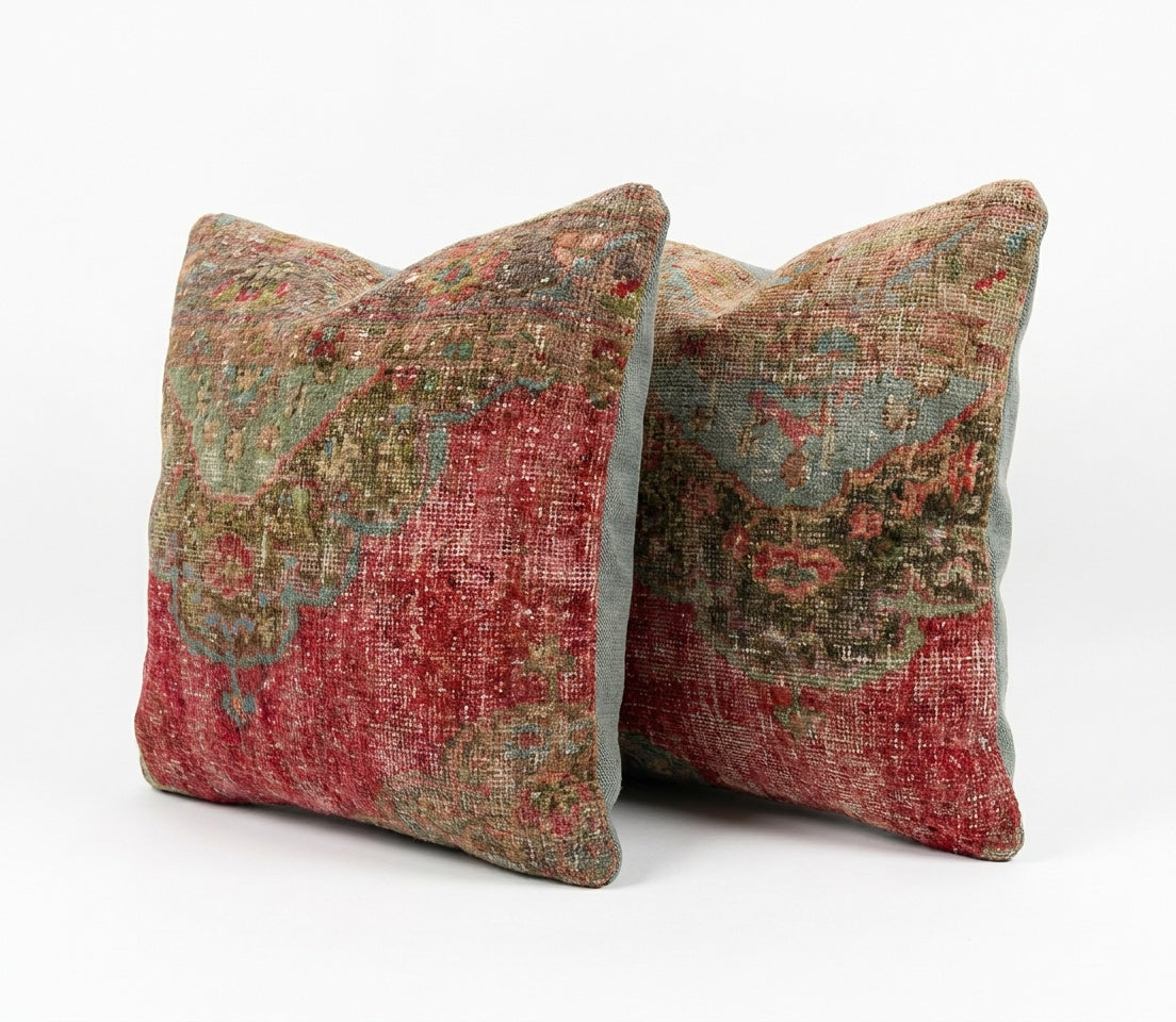 Rug Pillow Cover Set of 2 | 23'' x 23''