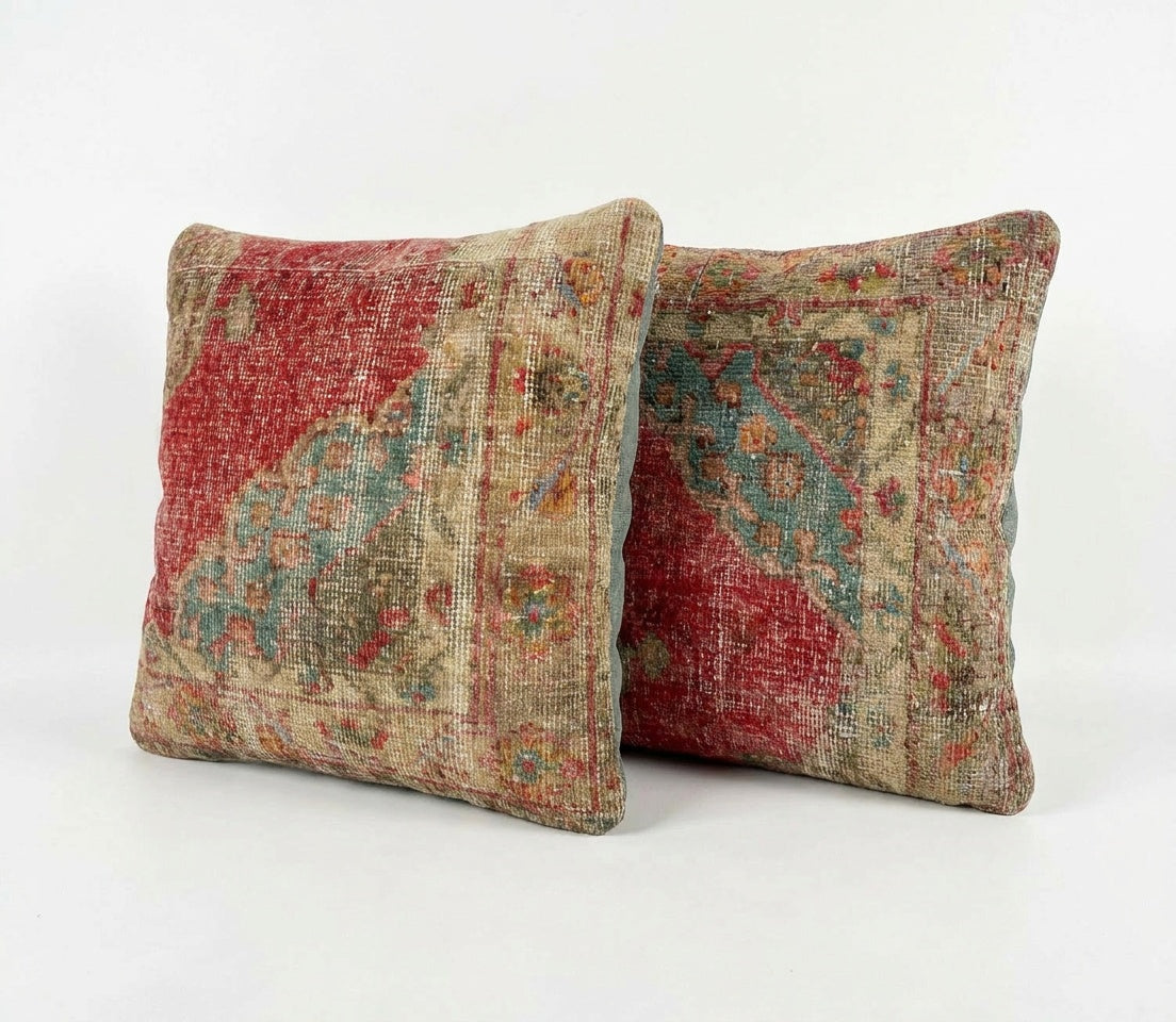 Rug Pillow Cover Set of 2 | 24'' x 24''