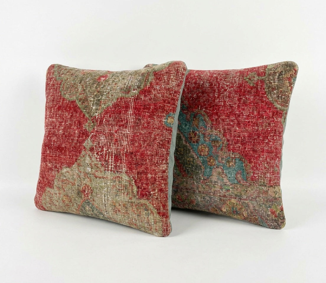 Rug Pillow Cover Set of 2 | 19'' x 19''