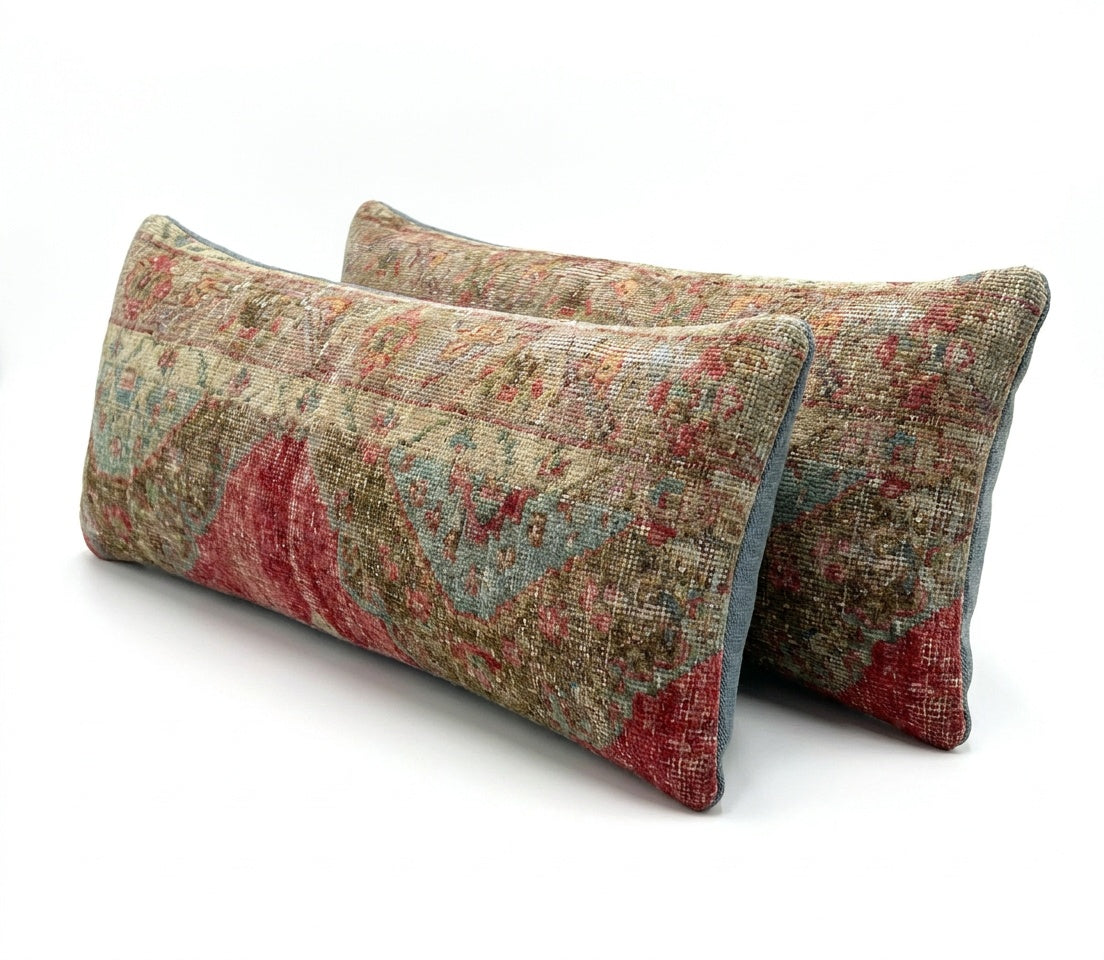 Rug Pillow Cover Set of 2 | 16'' x 47''