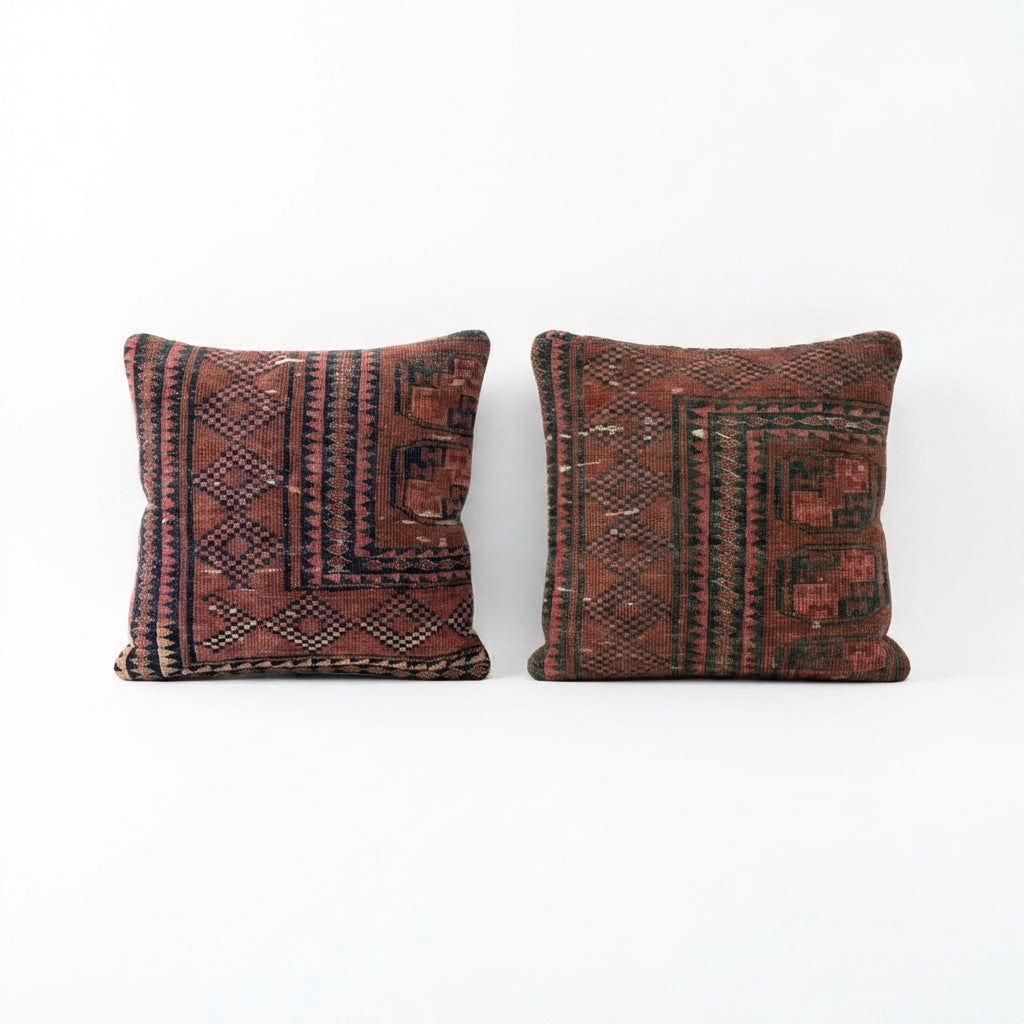 Rug Pillow Cover Set of 2 | 23'' x 24''