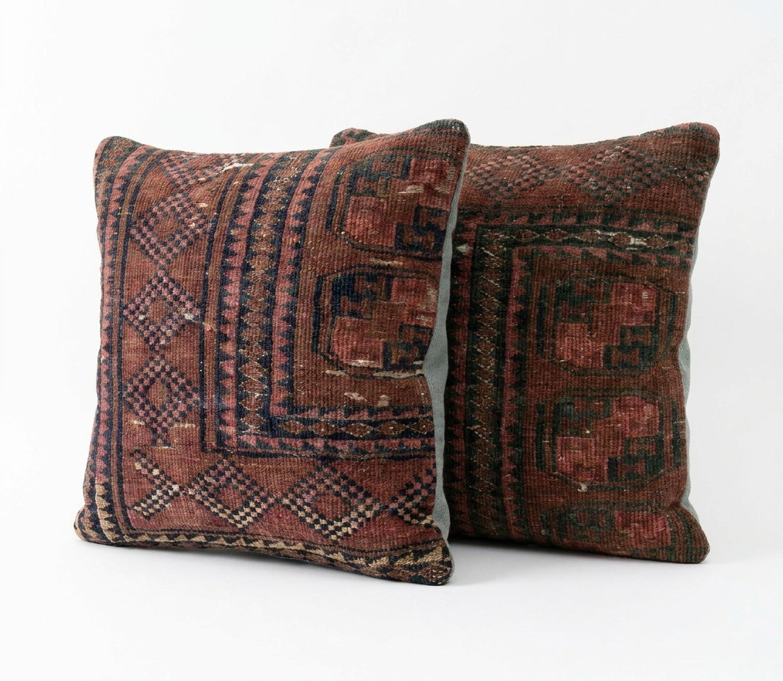 Rug Pillow Cover Set of 2 | 23'' x 24''