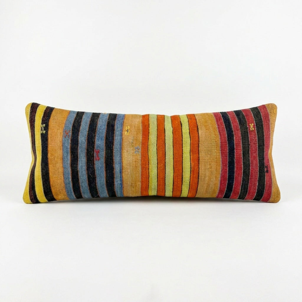 Turkish Kilim Bedding Pillow Cover 16'' x 47''