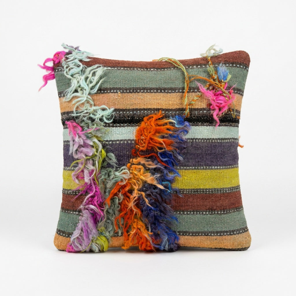 Turkish Kilim Pillow Cover 20'' x 20''