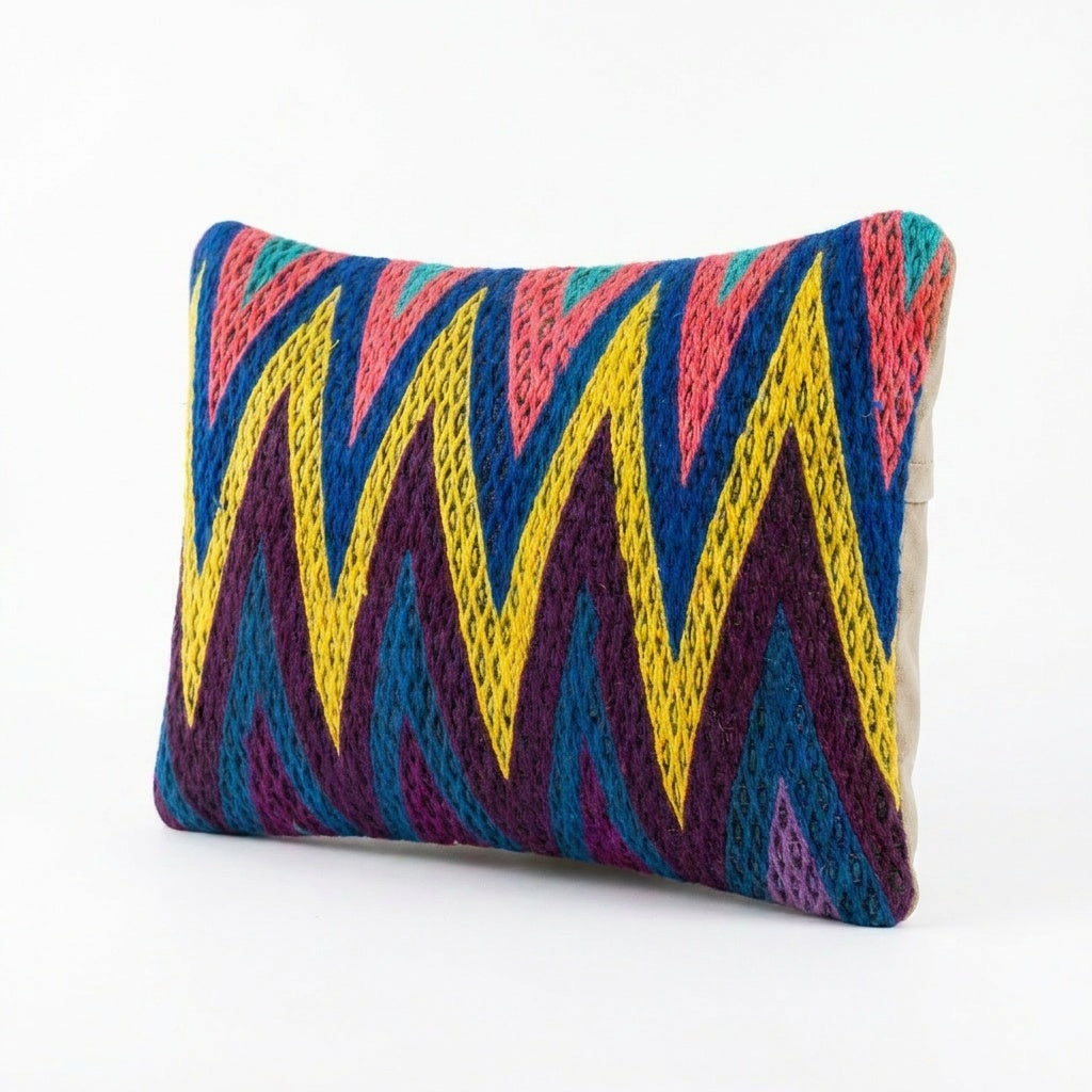 Turkish Kilim Pillow Cover 16'' x 24''