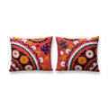 Uzbek Suzani Pillow Cover Set of 2 | 22'' x 26''
