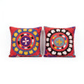 Uzbek Suzani Pillow Cover Set of 2 | 20'' x 20''