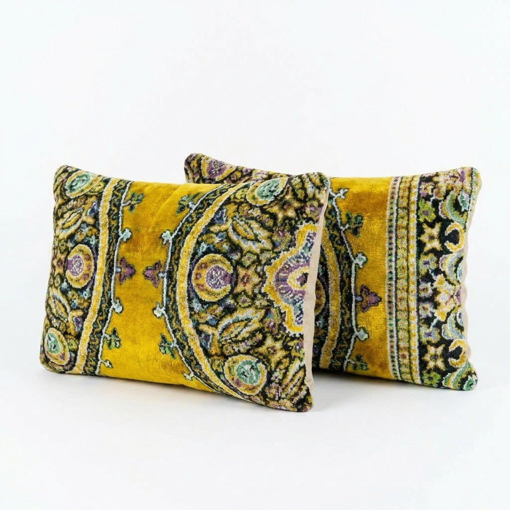 Uzbek Velvet Pillow Cover Set of 2 | 16'' x 24''