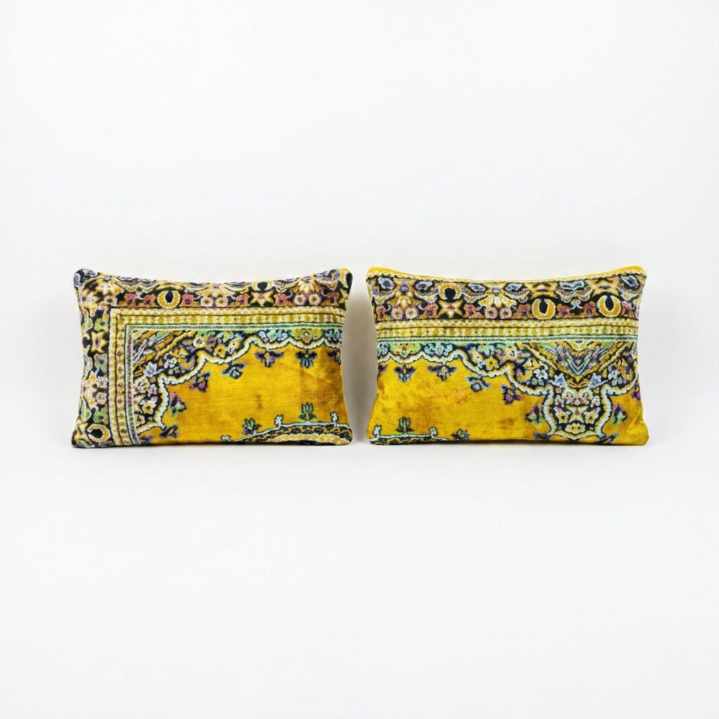 Uzbek Velvet Pillow Cover Set of 2 | 16'' x 24''